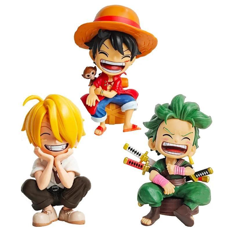 Conjunto De Figuras De Ação ONE PIECE 5 Peças Luffy Zoro Sanji Ace